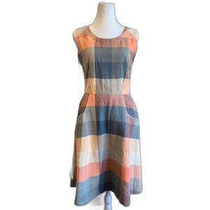 NWT - Mata Traders Oxford Gingham Dress w/ Pockets